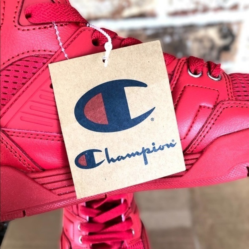 New Champion Men's red shoes size CPS10301M 3 ON 3 - Picture 4 of 7